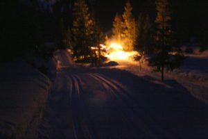 Wandern am Abend in Lech